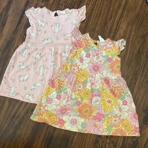 H&M Baby Dresses - 12-18 months - Floral & Bunnies